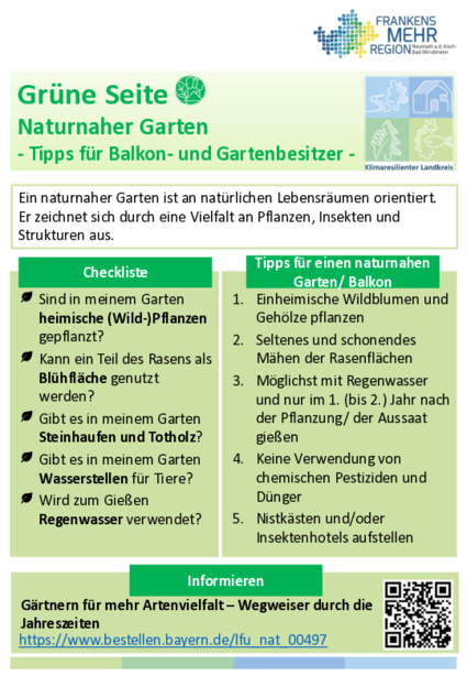 Grüne Seite: Naturnaher Garten