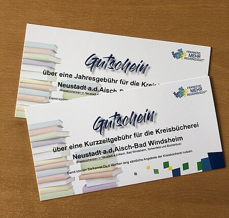 Gutscheine der Kreisbücherei