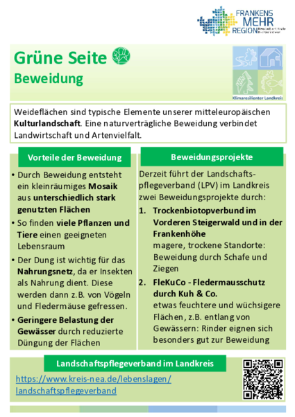 Grüne Seite: Beweidung