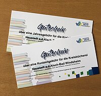 Gutscheine der Kreisbücherei
