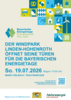 Einladung: Bayerische Energietage - Tag des offenen Windrads am 19.07.2026